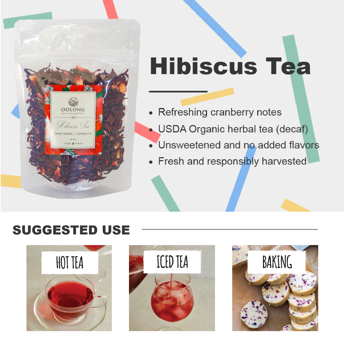Hibiscus Tea (Decaf) Oolong Tea Collective
